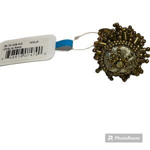 Anthropologie Shiraleah Gold Ofelia adjustable Ring